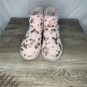 Pink Floral Uggs